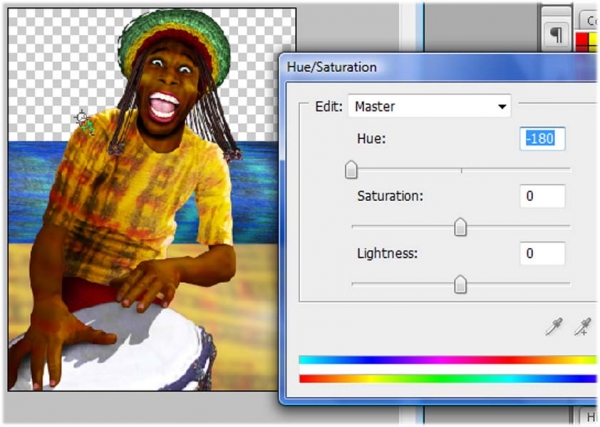 Creation of Rasta Man: Step 25